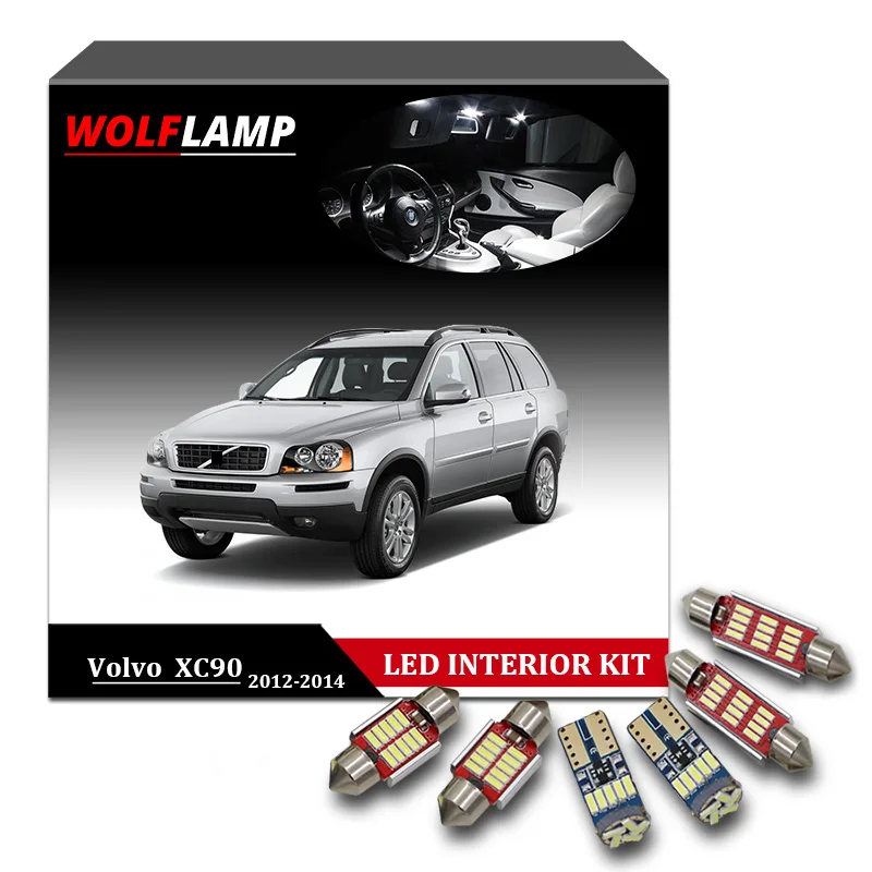 Wolflamp 15 шт. без ошибок белый Canbus комплект светодиодсветодиодный внутренних