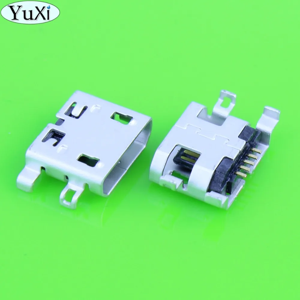 

YuXi 10Pcs Micro USB 5pin B Type Female Connector For Lenovo S6000 S6000F S6000H Micro USB Jack Connector 5 pin Charging Socket