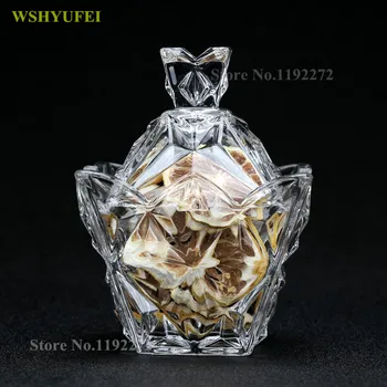 

WSHYUFEI Bar carved sugar jar storage box dried fruit spice jars sugar bowl