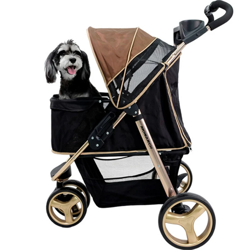 30kg Luxury Dog Carrier Cart Dog Cat Stroller Folding Pet Trolley Bag