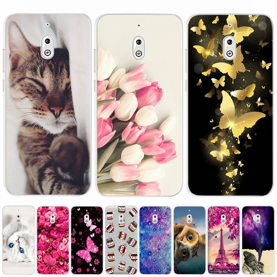 

Phone Case For Nokia 2.1 Cover Silicone Painted Cases Cover For Nokia 2.1 Nokia2.1 fundas Coque TPU Back Bumper Housing TA-1080