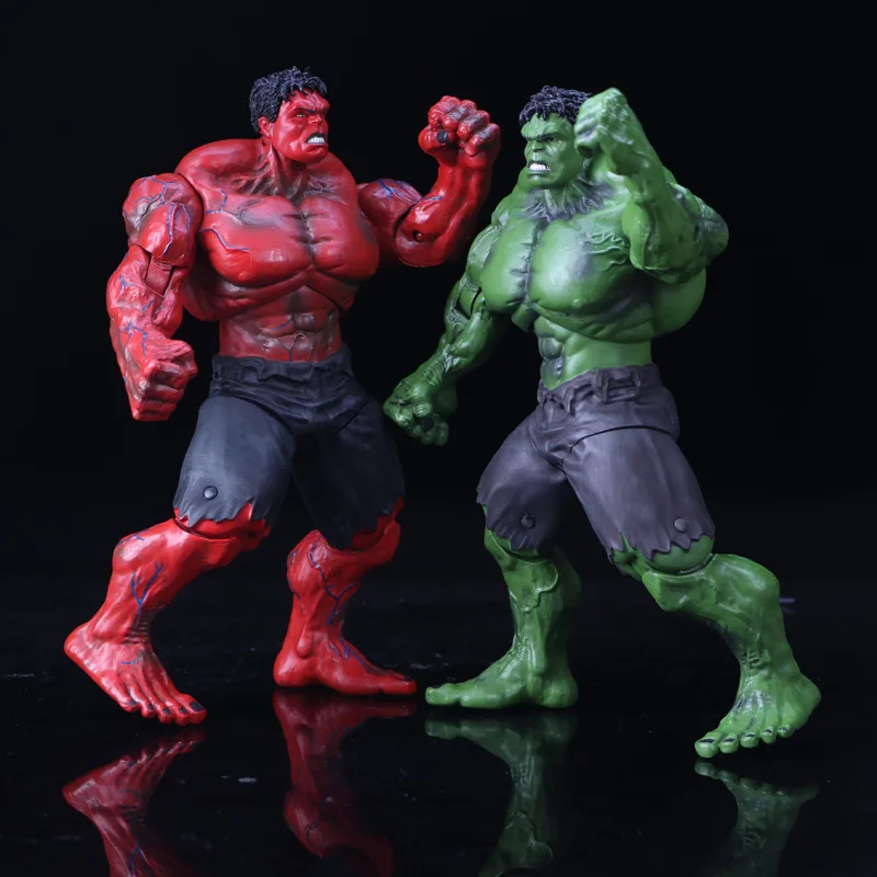 

Marvel Movie The Avengers Red Hulk Green Hulk 10" 26cm Action Figure PVC Figure Toy Hands Adjusted Collection Toys Dropshipping