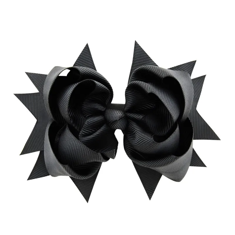 Kids Cute Flower Headwear Grosgrain Ribbon Hairbow Children Girls Hair Bows Clips Hair Baby Girl Head Accessories Dancing Hairpins (4)