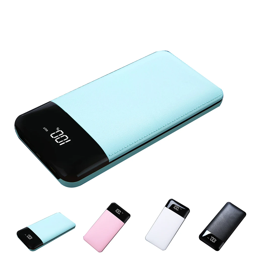 

18650 Battery Bank Case Cellphone Plastic 5V 1A/2A Dual USB Power Bank Box DIY Battery Backup Charger