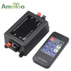 Ammtoo rf Беспроводной пульт дистанционного управления 11key 12-24 В свет одного Цвет РФ Диммер контроллер для 5050 3528 светодиодные полосы света лампы