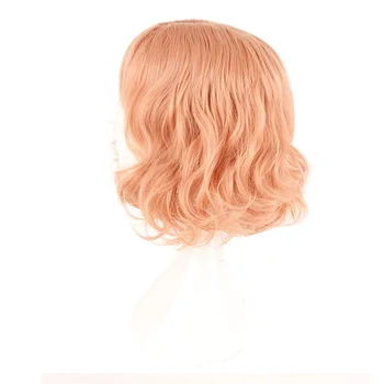 MCOSER Japan and South Korea Wig Air Bang Paragraph With Daily Harajuku Pink Gold Cosplay Wig 100% High Temperature Fiber 3