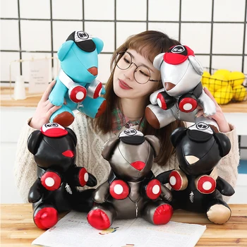 

25cm Super Cool DJ Teddy Bear Plush Toy Cute Cortex Bear Doll Birthday Gift Kids Toy Baby Doll Stuffed Animal Toys for Children