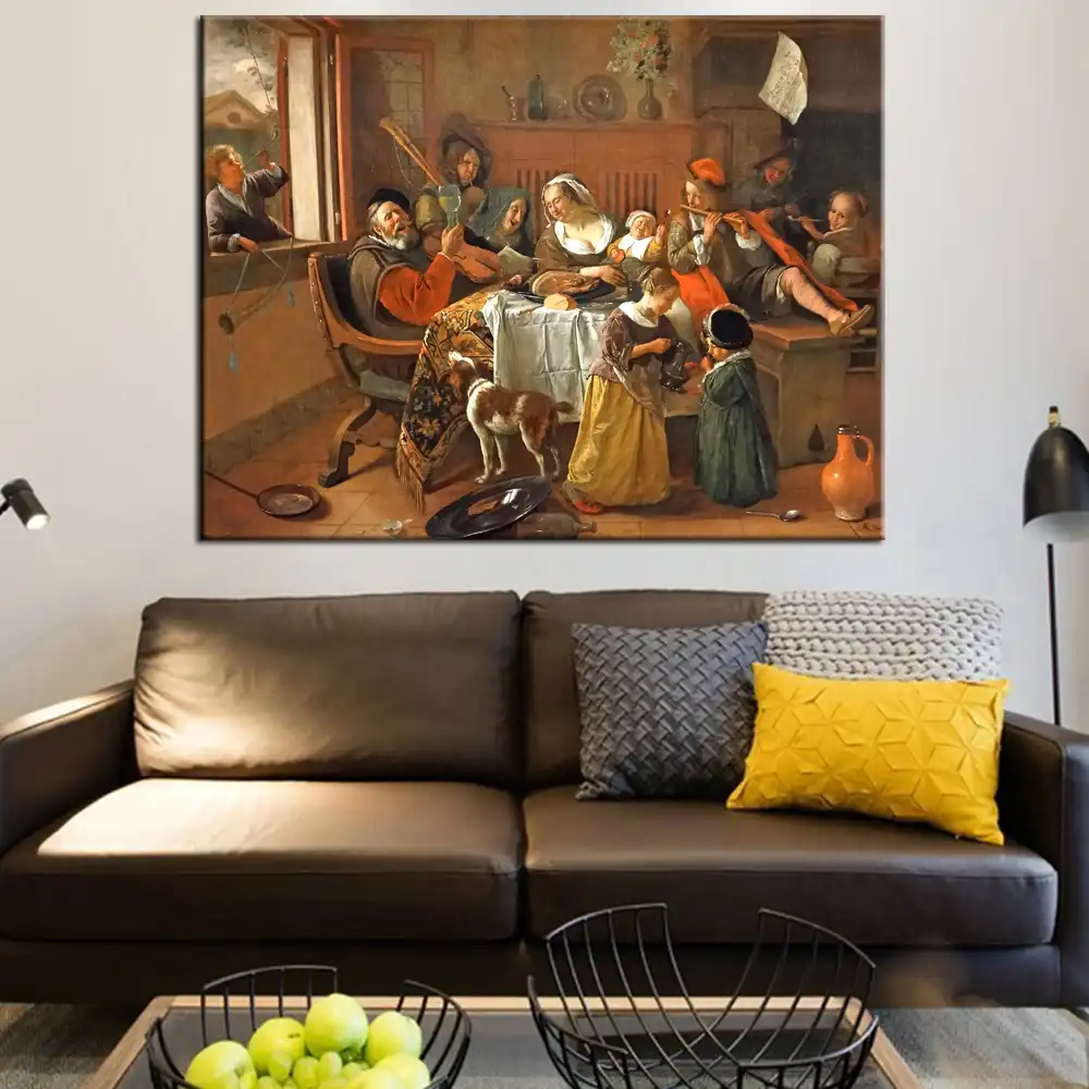 Detail Feedback Questions About The Hy Family Wall Art Canvas The Hy Family Wall Art Canvas Prints By Jan Havickszoon S Dutch Golden Age Reproductions Paintings