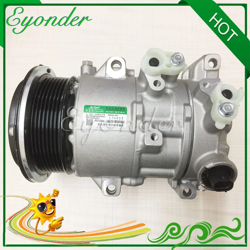 

6SEU16C AC A/C Compressor Cooling Pump Pulley PV7 for TOYOTA HIACE COMMUTER Van TRH201 TRH221 2.7 2004 on 883102F030 88310-2F030