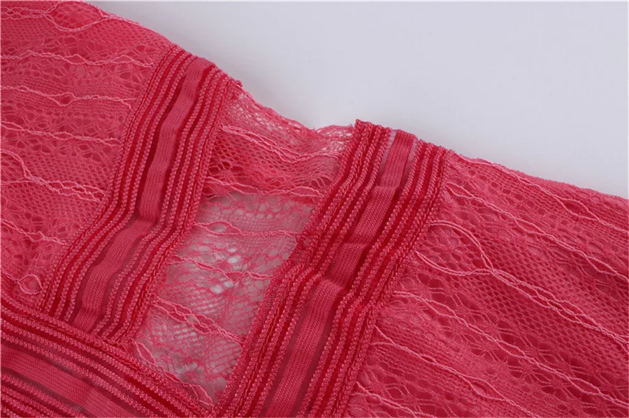 Gladiolus Lace Spring Autumn Dress Women 2019 Long Sleeve Deep V-Neck Hollow Out Mini Women Party Dress Ladies Sexy Club Dresses (28)