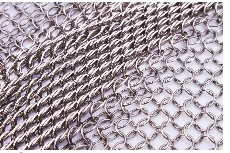 7mm 304 stainless steel chain mesh welded wire mesh touch welding mesh