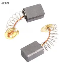 20 шт Набор сменных угольных щеток для Электродвигатель генератор 6*9*13 мм