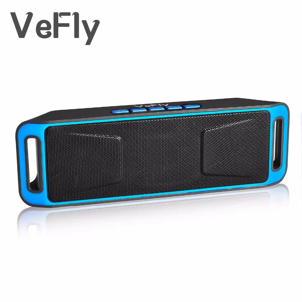 VeFly Wireless 4.2 Bluetooth Speaker, column Stereo Subwoofer USB Speakers computer TF Built-in Mic Bass mp3 player Sound Box