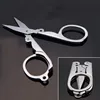 Mini small Edc stainless steel fold scissor tijera tesoura pocket tool utility gadget portable camp hike travel first aid kit 2