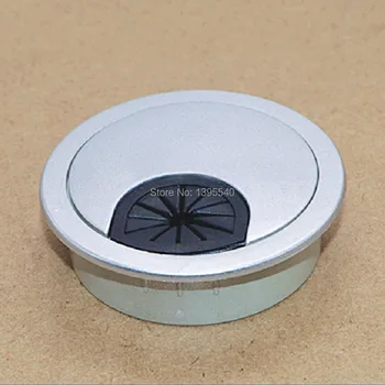 

New 60mm Computer desk Wire cover Grommet Desk Table Cable Tidy Outlet Port Plastic Surface Wire Hole Cover Switch Plates Cabin