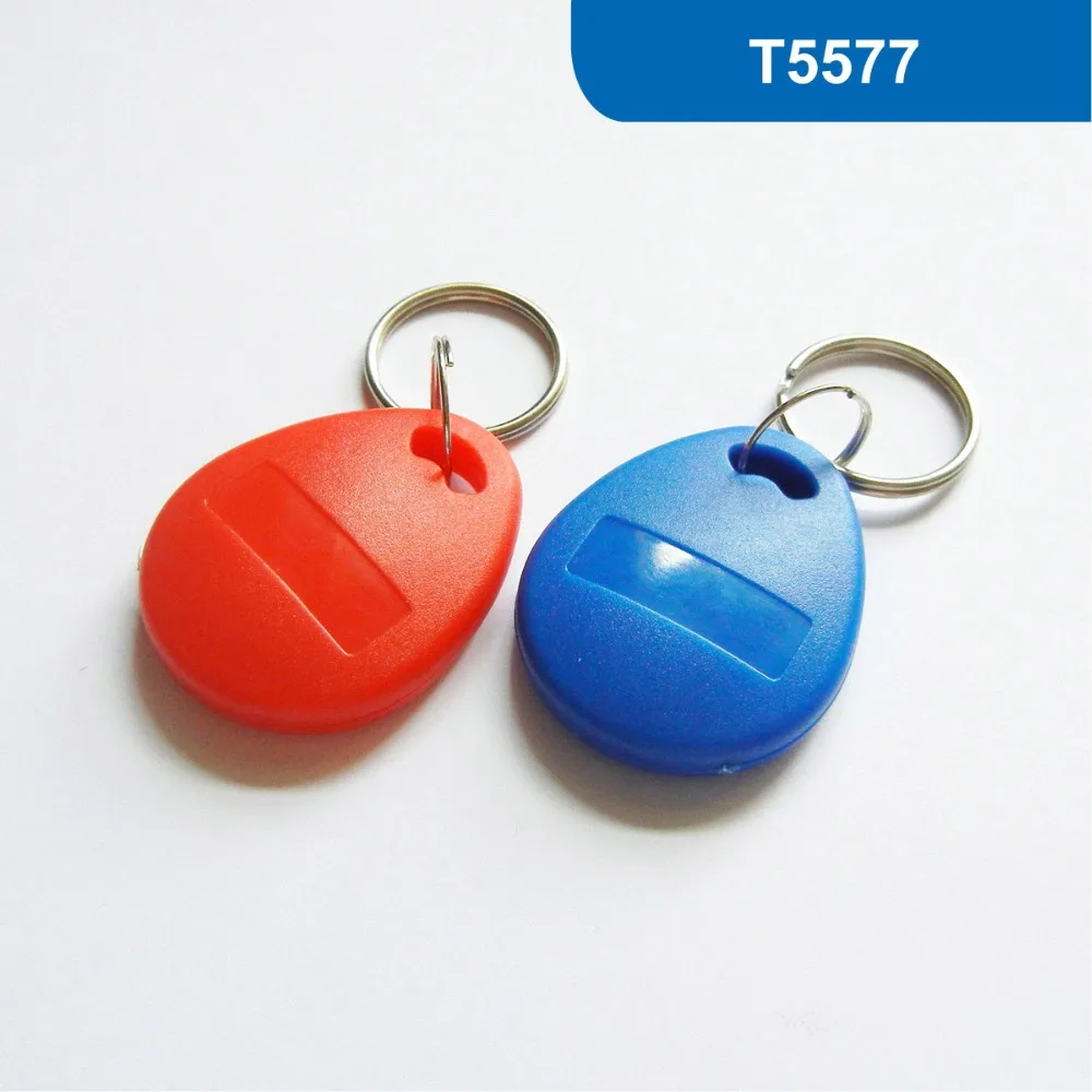 

NO. 5  RFID Key Tag, RFID 125KHz read and write T5577 card Proximity Access card Hotel RFID tag With T5577 Chip free shipping