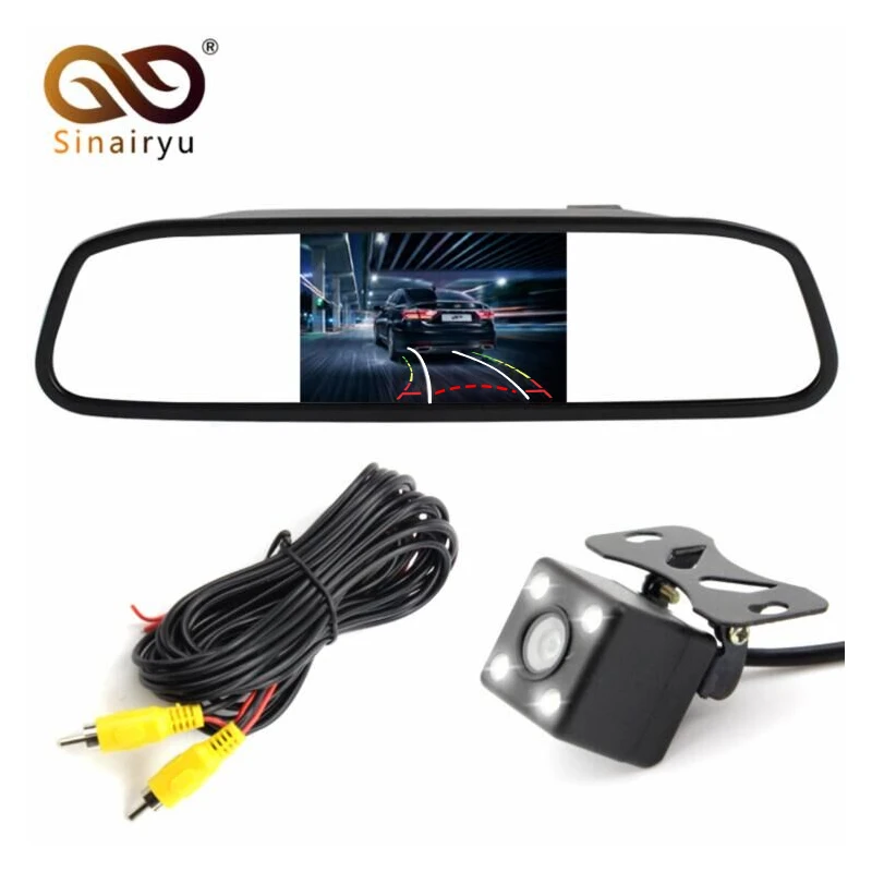 HD CCD Intelligent Car Parking Camera With Backing Trajectory Rear Camera+4.3 Inch Car Rearview Mirror Parking Monitor HD CCD Intelligent Car Parking Camera With Backing Trajectory Rear Camera+4.3 Inch Car Rearview Mirror Parking Monitor