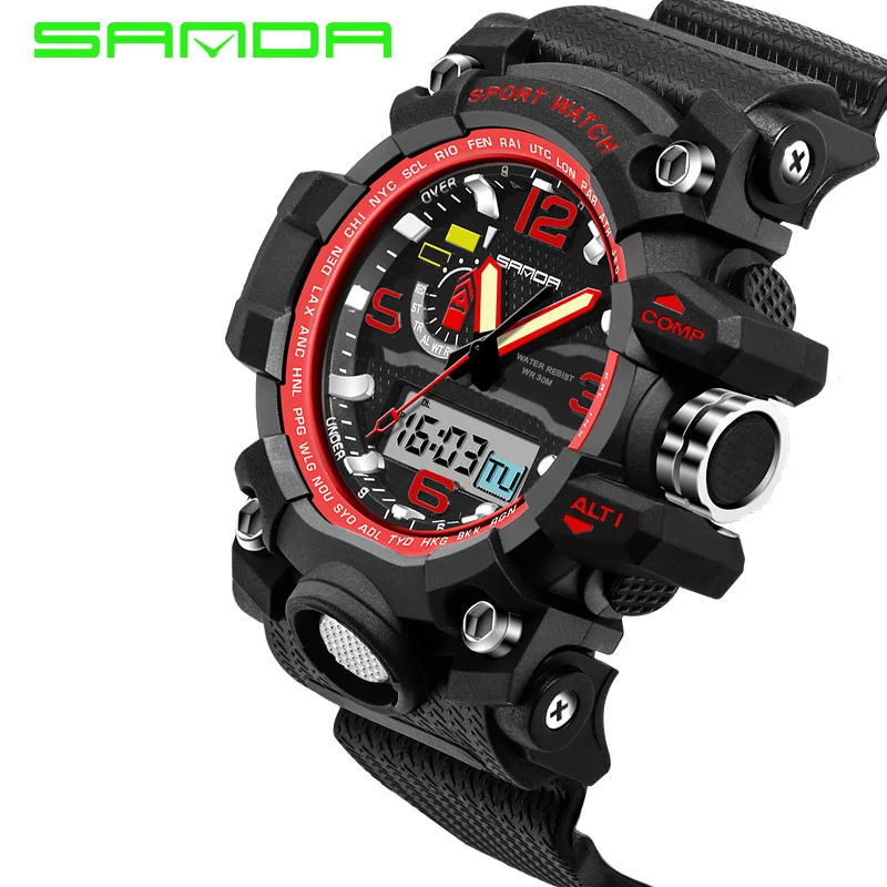 

Mens Watches 2016 SANDA Fashion Watch Men G Style Waterproof Sports Military Watches Shock Luxury Analog Digital Sports Watches