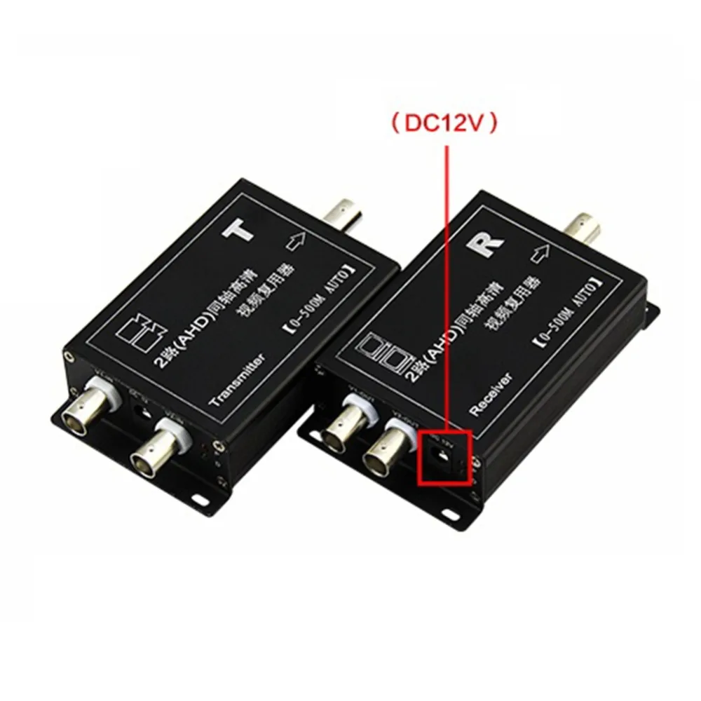E-link 2CH CVI AHD TVI Coaxial Multiplexer HD Analog Camera CCTV Video Multiplexer Over Single Coax Cable Up to 400m E-link 2CH CVI AHD TVI Coaxial Multiplexer HD Analog Camera CCTV Video Multiplexer Over Single Coax Cable Up to 400m