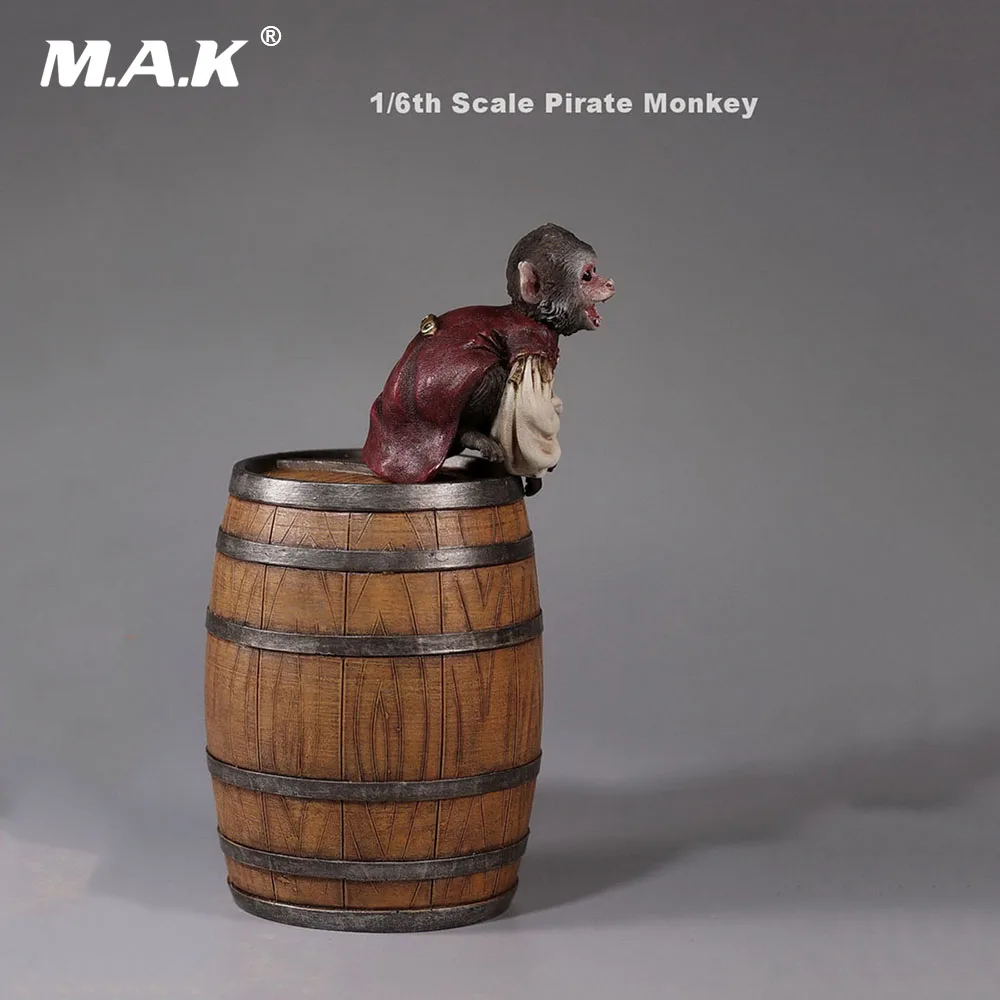 Аксессуары в масштабе 1:6 Пиратская обезьяна бочка для вина бокс с сокровищами