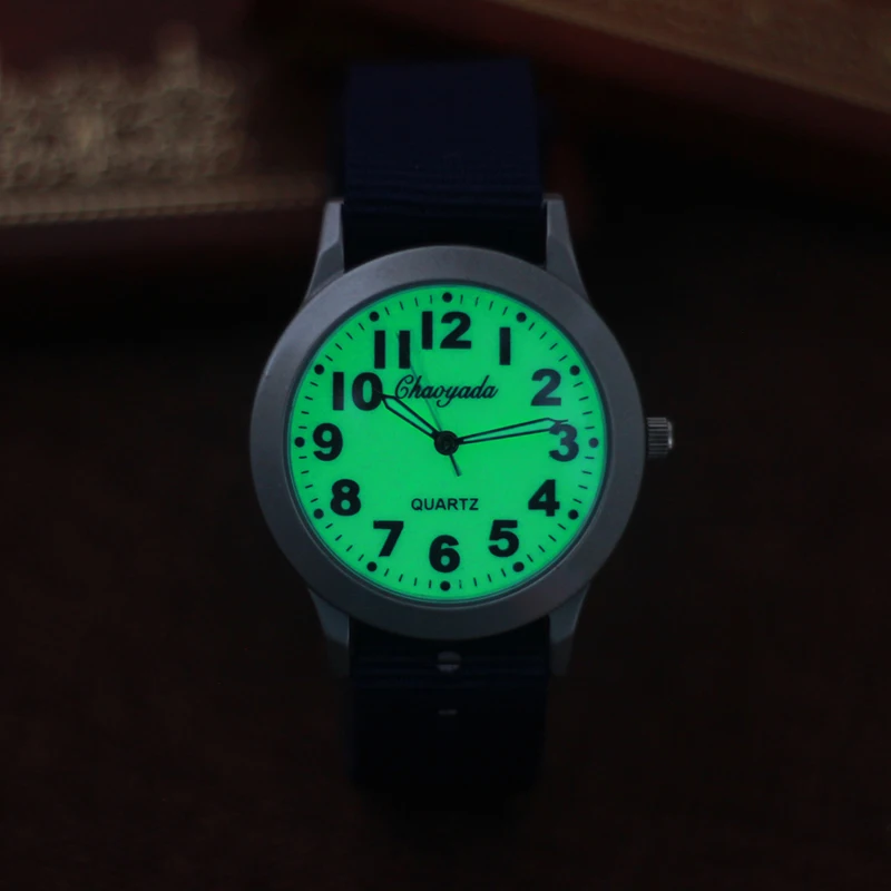 2024 CYD High Quality Boys Girls Outdoor Sport Quartz Wristwatches Students Learning Time Clock Fashion Luminous Canvas Watches 2