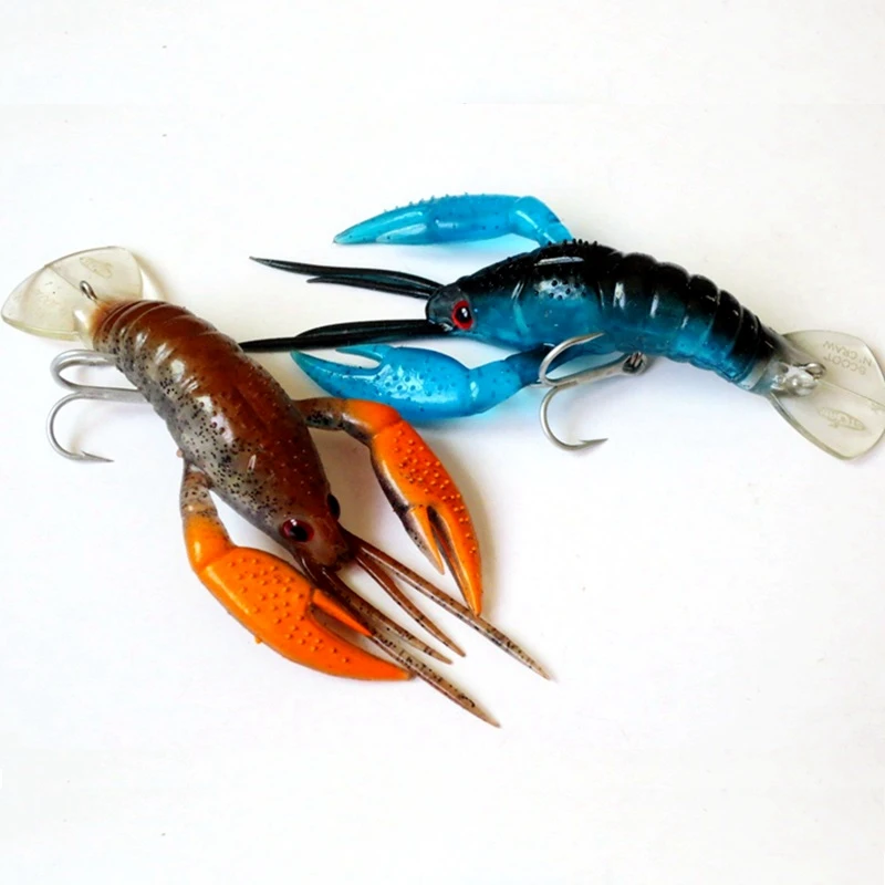 Top Grade Brand soft bait Artificial Lures Shrimp VMC Hooks Fishing