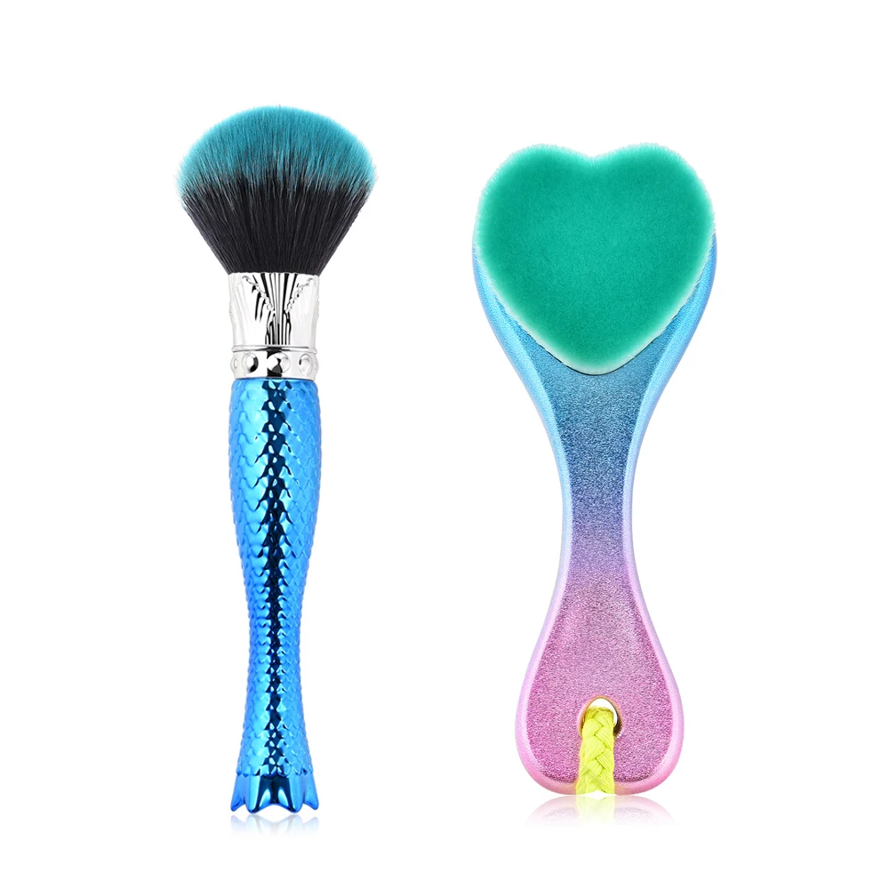 

GUJHUI Beautiful Color Powder Foundation Makeup Brush Face Clean Brush Makeup Tool