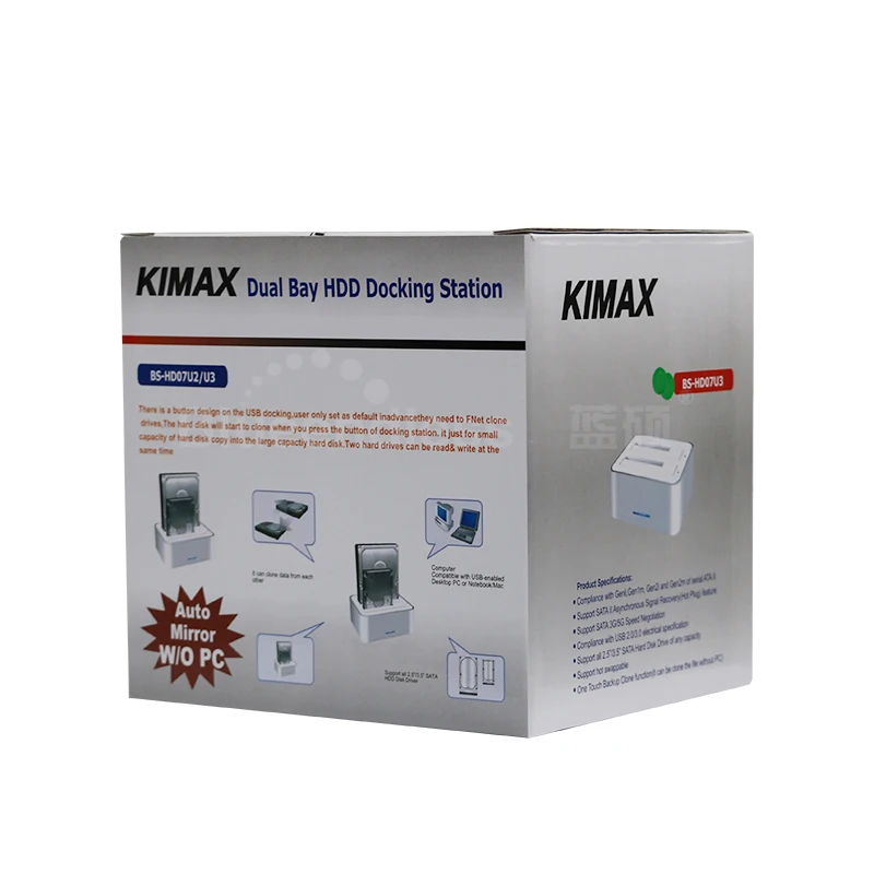 Dual 2-bay hdd docking station sata to USB 3.0 6 TB  (2)