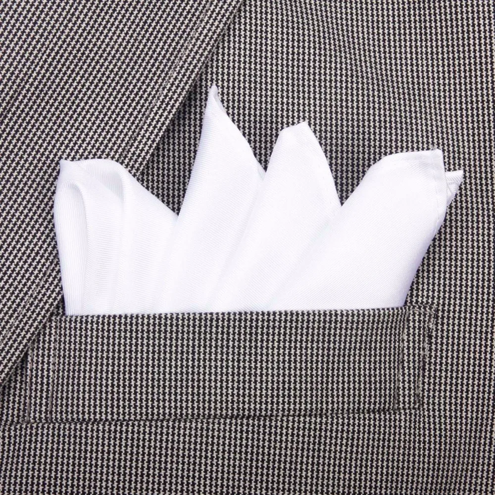 Natural Silk Handmade Classical Pocket Handkerchief Pocket Square Hanky With Giftbox pocket square