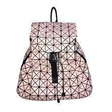 Fashion BAO BAO Women Backpack Diamond Lattice Geometry Quilted font b Ladies b font Japan Backpack