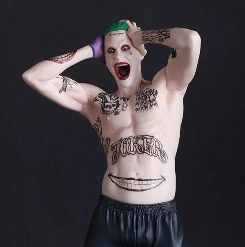 Suicide Squad joker crazy toys back tattoo dragon specal PVC action