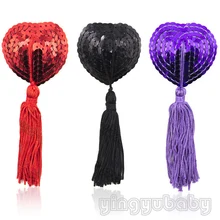Body jewelry nipple ring Round Adhesive stickers Lingerie Sequin Tassel Breast Nipple Cover Sex product toys