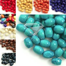 30 г приблизительно 600 шт Дерево 6x4 мм рисовые окрашенные бусы подходят для браслетов и ожерелий WB0058-0076 9 цветов на выбор