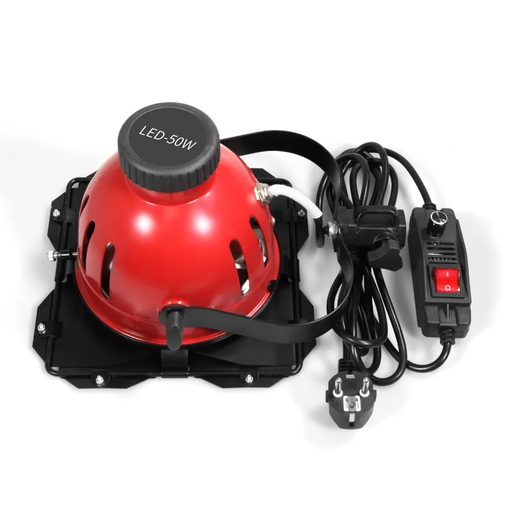 50W 5500K Red Head Light Dimmable Continuous Compact Studio Photographic Lighting Lamp Head For Studio Camera Photo video Equipment (13)