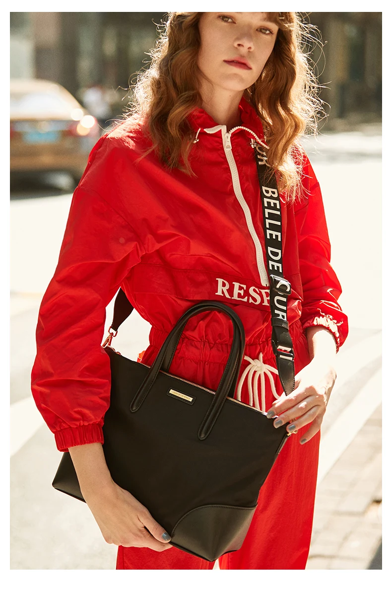 EMINI HOUSE/нейлоновая сумка-хобо с широким ремешком и буквенным принтом; роскошные сумки; женские сумки; дизайнерские сумки через плечо для женщин; сумка на плечо