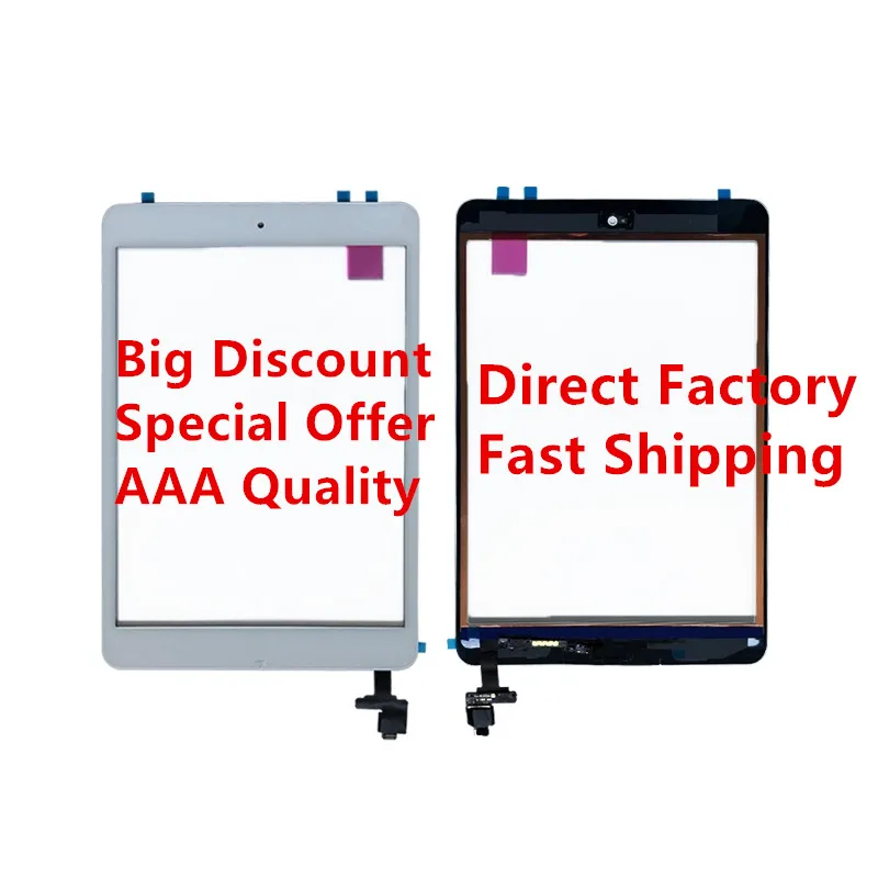 Gold Home Button IC QC For iPad Mini 3 A1599 A1600 Digitizer Touch Screen 