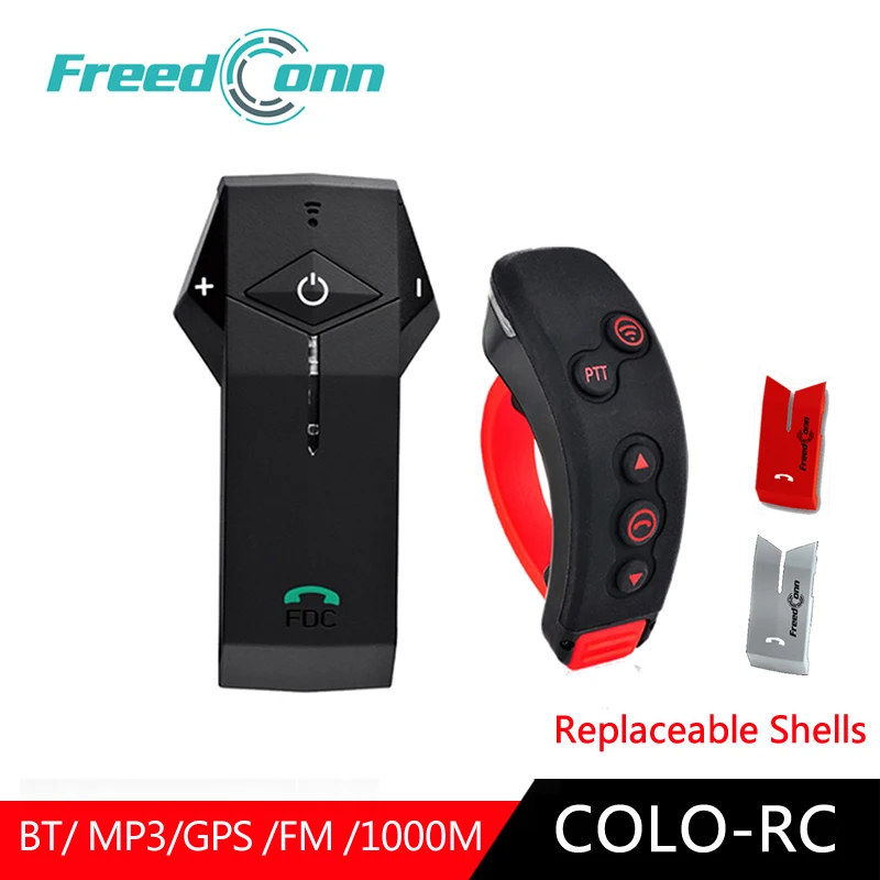 Гарнитура FreedConn для шлема внутренняя связь GPS Bluetooth мотоцикла шумоподавление 1000