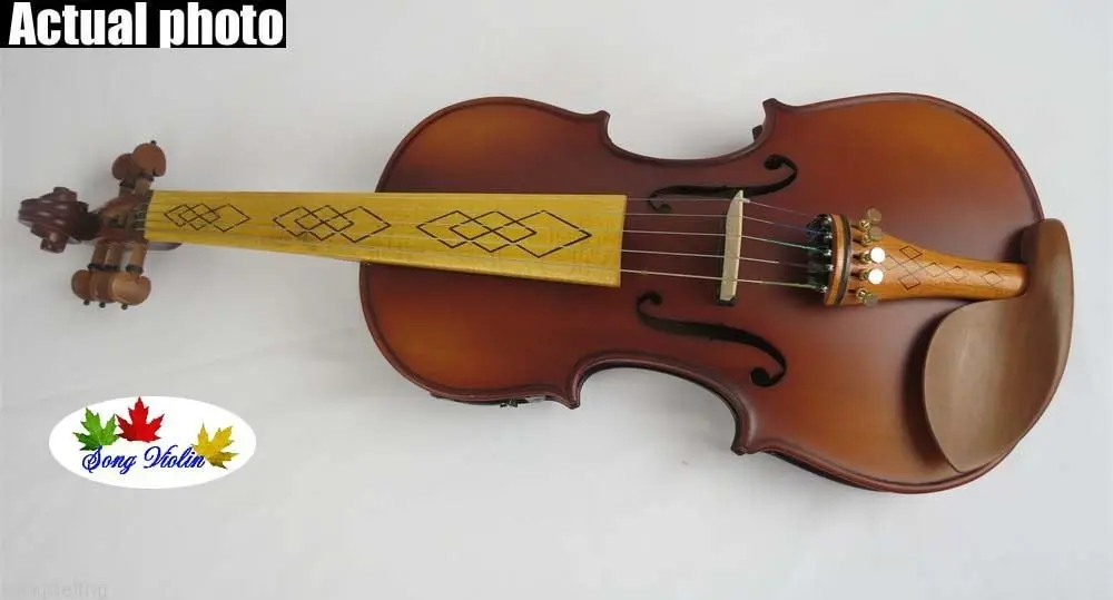 

Brown color 5 strings 4/4 electric violin Acoustic violin