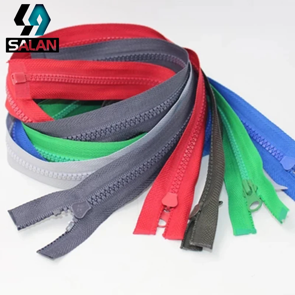 Color Resin Zipper No.5 Resin Opened Zipper Rough Teeth Downwear Sportswear Jacketin Zippers