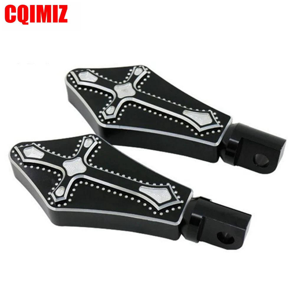 New Cross Style Male Motorcycle Foot Pegs Footrests For Harley Bobber