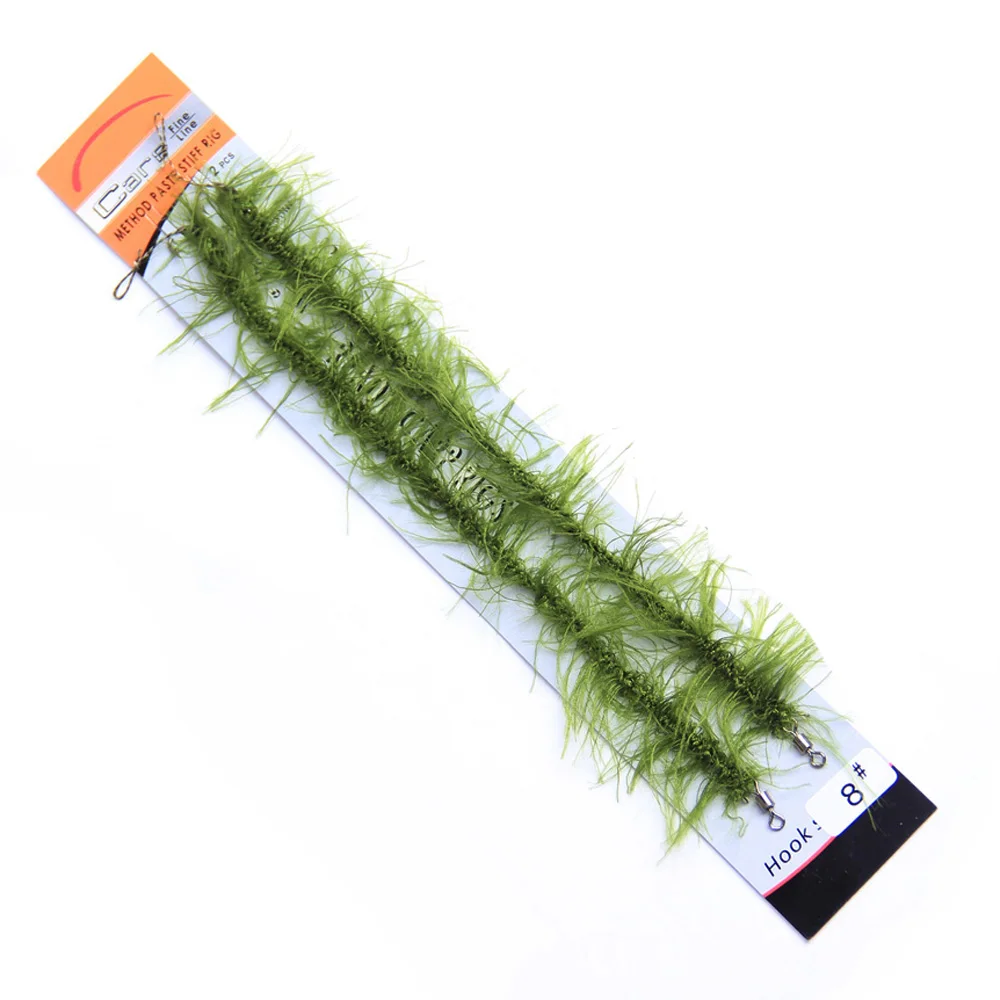 

2Pcs/Pack Weed Carp Fishing Hair Rigs Braided Thread 8245 Fishing Hook Boilies Carp Rigs Carp Fishing Lure Accessories