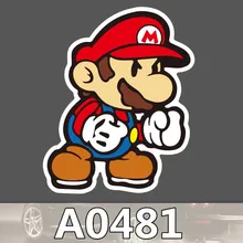 Bevle A0481 Super Mario Spiel Cartoon Wasserdichte Kühle DIY Aufkleber Laptop Gepäck Skateboard Kühlschrank Auto Graffiti Cartoon Aufkleber