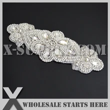 50 шт./лот) железа на свадебный жемчужина, горный хрусталь для свадебное платье под заказ, украшения, X1-RAT2380