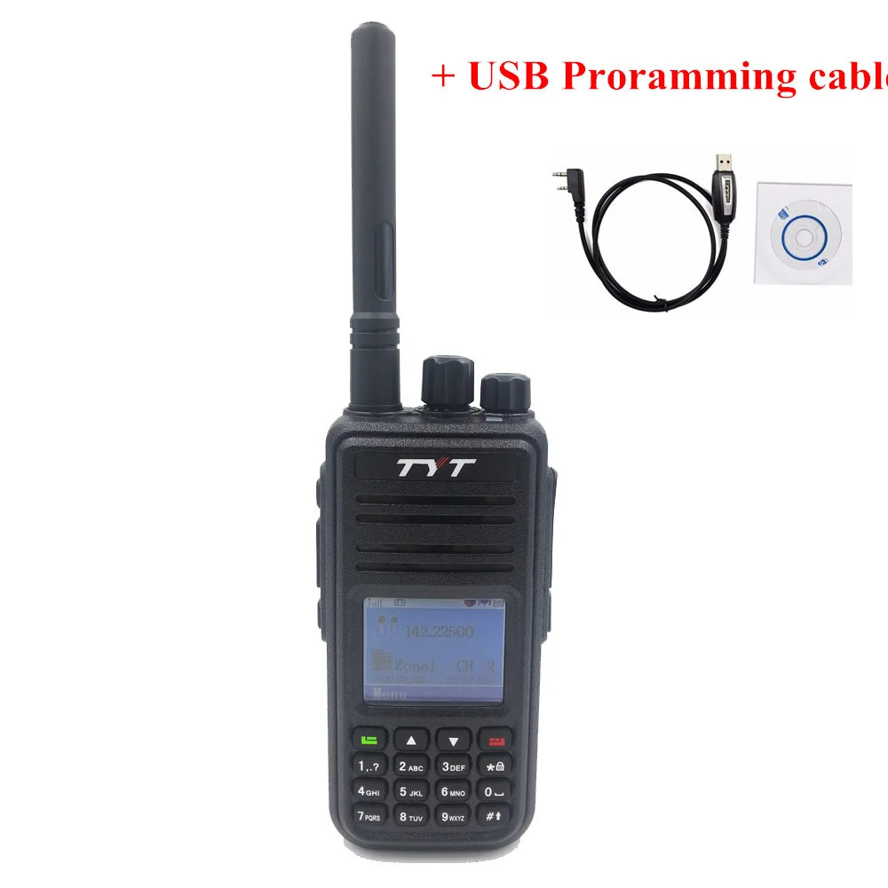 Оригинальный DMR цифровой TYT MD-380 рация 1000 каналов 136-174 МГц MD380 лучший двухсторонний