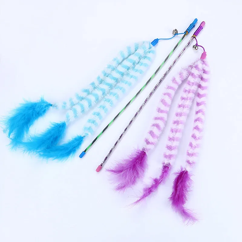 Buy 10pcs/lot Cat Feather Toy Turkey Feather Cat