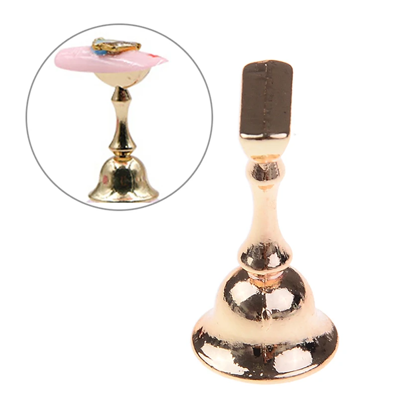 Alloy False Nail Tip Salon Acrylic Crystal Holders Magnetic Nail Holder Practice Training Display Stand   DIY Manicure Tools