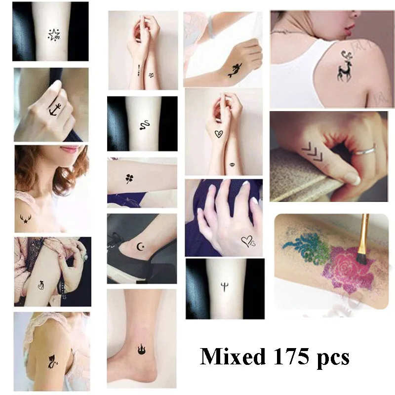 Lot De 50 à 400 Pochoirs à Tatouages Glitter & Henné - Temporaires, Pour Enfants Et Adultes - Fun Garanti !