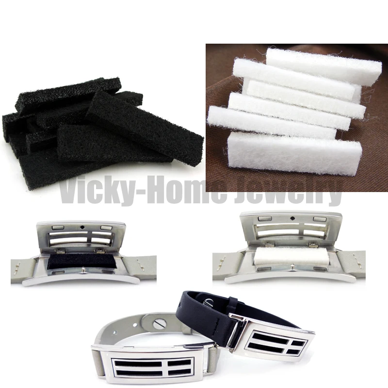 

Rectangle Pads Match Silver and Black Leather Diffuser Locket Bracelet Essential Oils Stainless Steel Diffuser Locket Bracelet