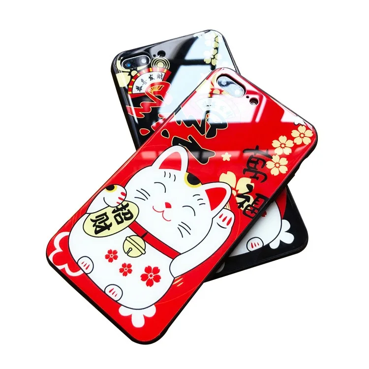 Чехол для iphone xr чехол айфона 7 TPU Пара моделей Жесткий Apple PhoneNew Lucky Cat X XsMAX