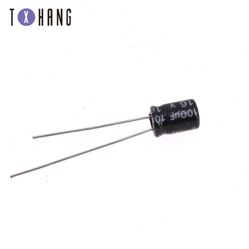 

50pcs 100uF 16V 105 Radial Electrolytic Capacitor 16V100UF 5x7mm